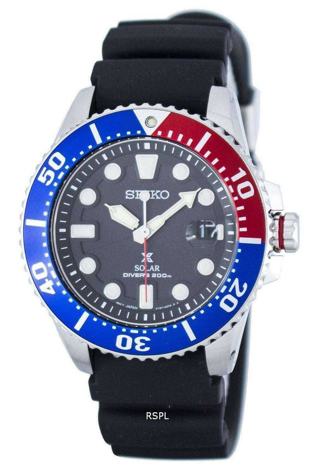 Orologio da uomo Seiko Prospex Solar Diver 200M SNE439 SNE439P1 SNE439P