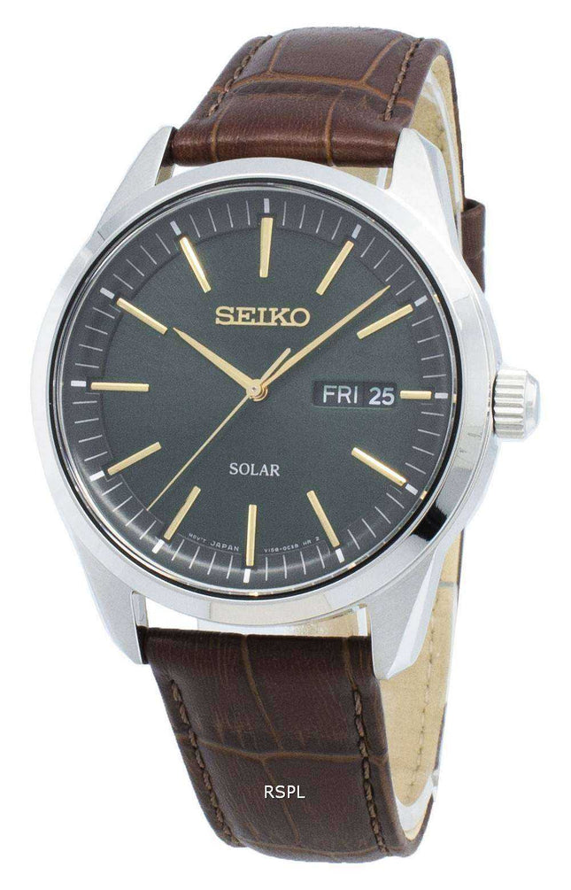 Orologio da uomo Seiko Conceptual SNE529P SNE529P1 SNE529 Analog Solar