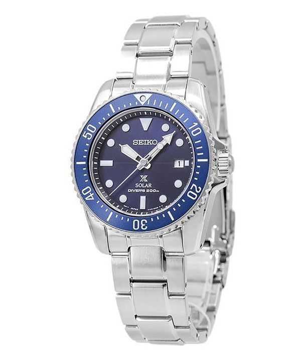 Orologio da uomo Seiko Prospex quadrante blu solare SNE585 SNE585P1 SNE585P 200M