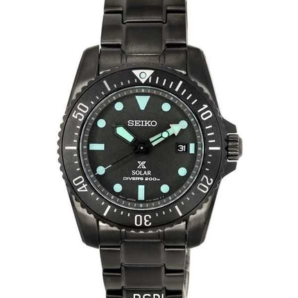 Orologio da uomo Seiko Prospex Black Series Night Vision Solar Diver's SNE587 SNE587P1 SNE587P 200M
