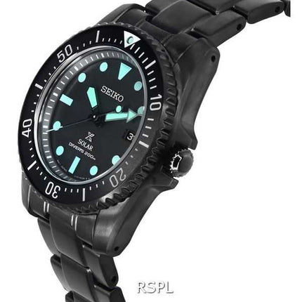 Orologio da uomo Seiko Prospex Black Series Night Vision Solar Diver's SNE587 SNE587P1 SNE587P 200M