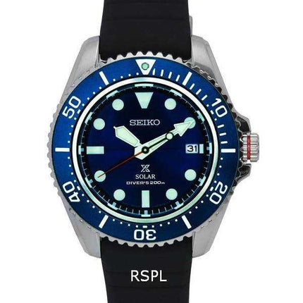 Orologio da uomo Seiko Prospex con quadrante blu Solar Diver SNE593 SNE593P1 SNE593P 200M