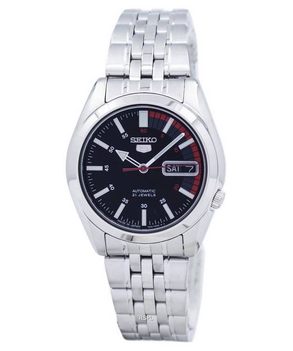 Orologio da uomo Seiko 5 automatico ricondizionato, prodotto in Giappone, 21 gioielli, SNK375 SNK375J1 SNK375J