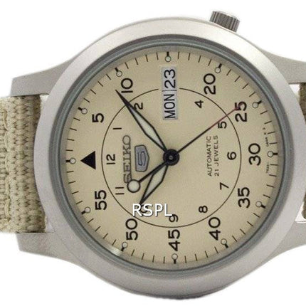 Orologio da uomo Seiko 5 Military Automatic con cinturino in nylon SNK803K2 ricondizionato
