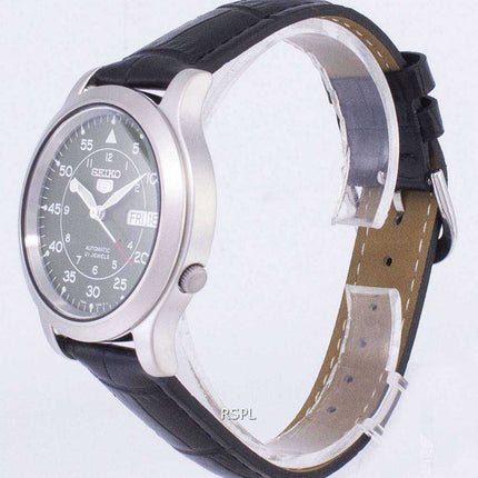 Seiko 5 Military SNK805K2-SS1 Orologio da uomo automatico cinturino in pelle nera