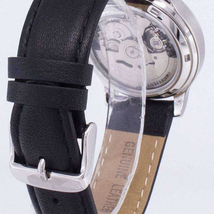 Orologio da uomo con cinturino in pelle nera automatica Seiko 5 Military SNK805K2-SS3