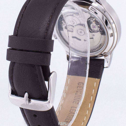 Orologio da uomo con cinturino in pelle marrone automatico Seiko 5 Military SNK805K2-SS4