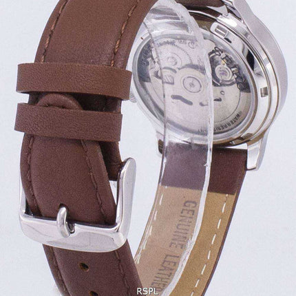 Orologio da uomo con cinturino in pelle marrone automatico Seiko 5 Military SNK805K2-SS5