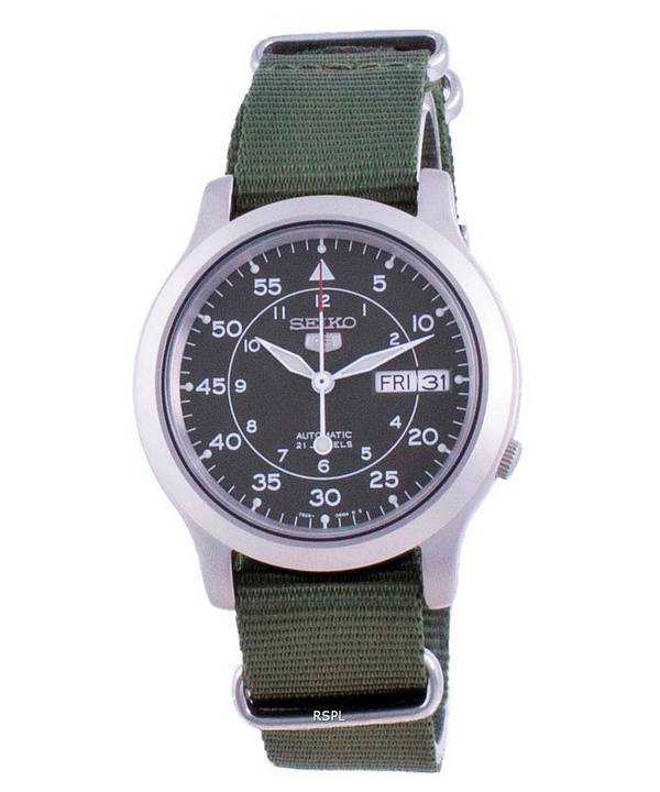 Orologio da uomo automatico con cinturino in nylon Seiko 5 Military SNK805K2-var-NATO12