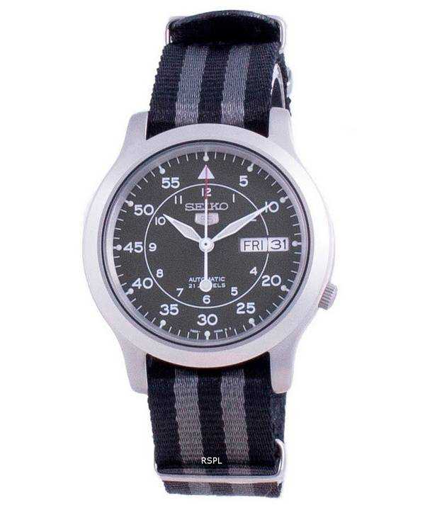 Orologio da uomo automatico con cinturino in nylon Seiko 5 Military SNK805K2-var-NATO16