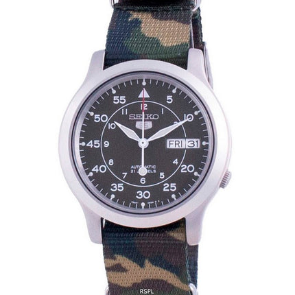 Orologio da uomo automatico con cinturino in nylon Seiko 5 Military SNK805K2-var-NATOS18