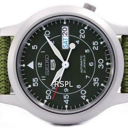 Orologio da uomo Seiko 5 Military Automatic in nylon SNK805K2 ricondizionato