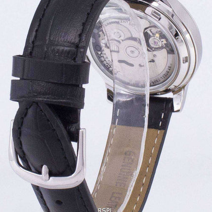 Orologio da uomo con cinturino in pelle nera automatica Seiko 5 Military SNK807K2-SS1