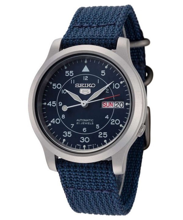 Orologio da uomo Seiko 5 Military Automatic con cinturino in nylon SNK807K2 ricondizionato