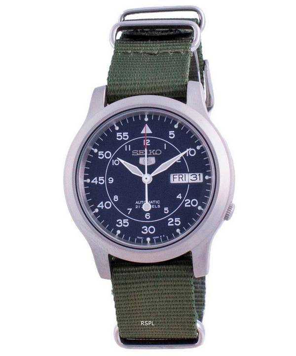 Orologio da uomo automatico con cinturino in nylon Seiko 5 Military SNK807K2-var-NATO12