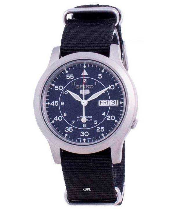 Orologio da uomo automatico con cinturino in nylon Seiko 5 Military SNK807K2-var-NATO13