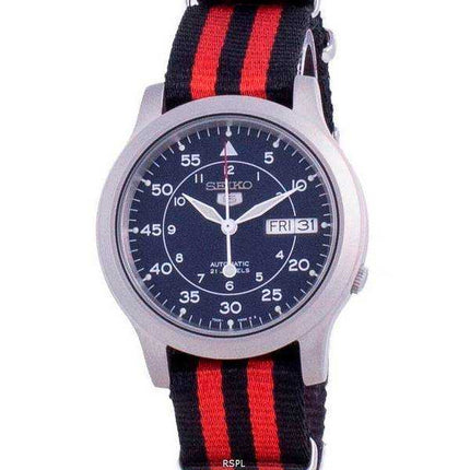 Orologio da uomo automatico con cinturino in nylon Seiko 5 Military SNK807K2-var-NATO15