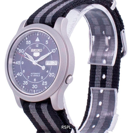 Orologio da uomo automatico con cinturino in nylon Seiko 5 Military SNK807K2-var-NATO16