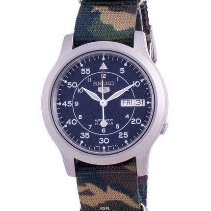 Orologio da uomo automatico con cinturino in nylon Seiko 5 Military SNK807K2-var-NATOS18