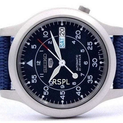 Orologio da uomo Seiko 5 Military Automatic con cinturino in nylon SNK807K2 ricondizionato