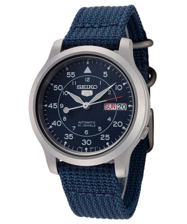 Orologio da uomo Seiko 5 Military Automatic con cinturino in nylon SNK807K2 ricondizionato