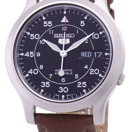 Orologio da uomo automatico Seiko 5 Military SNK809K2-SS5 automatico cinturino in pelle marrone