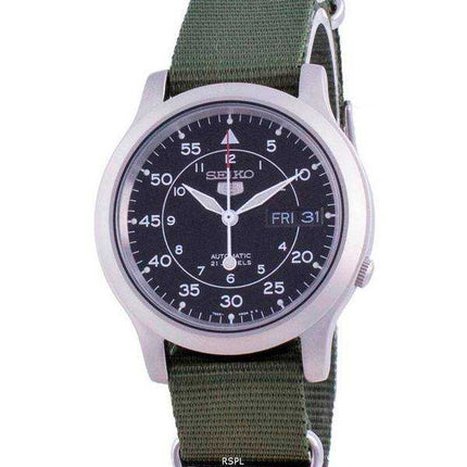 Orologio da uomo automatico con cinturino in nylon Seiko 5 Military SNK809K2-var-NATO12