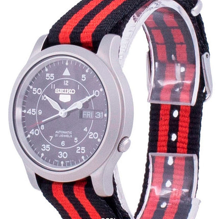 Orologio da uomo automatico con cinturino in nylon Seiko 5 Military SNK809K2-var-NATO15