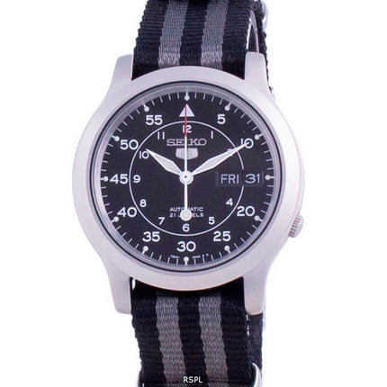 Orologio da uomo automatico con cinturino in nylon Seiko 5 Military SNK809K2-var-NATO16