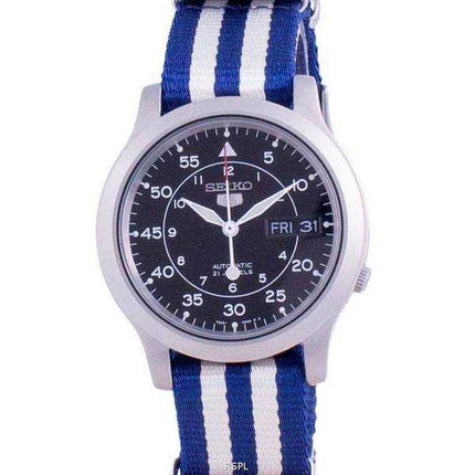 Orologio da uomo automatico con cinturino in nylon Seiko 5 Military SNK809K2-var-NATOS17
