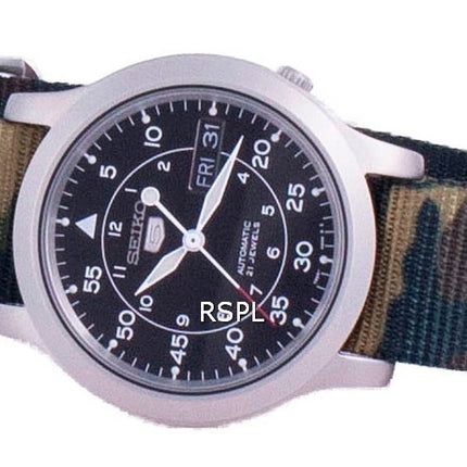 Orologio da uomo automatico con cinturino in nylon Seiko 5 Military SNK809K2-var-NATOS18