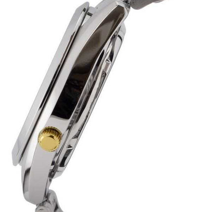 Orologio da uomo automatico Seiko 5 in acciaio inossidabile quadrante nero 21 gioielli SNKF17J1