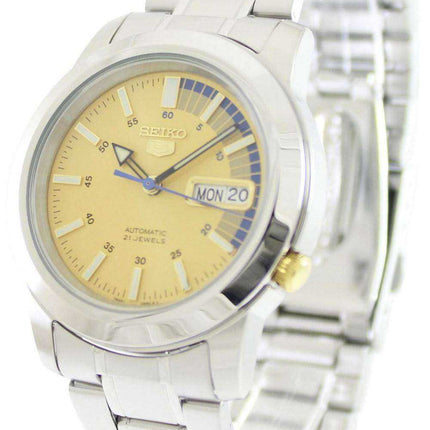 Orologio da uomo automatico Seiko 5 con 21 rubini SNKK29K1 SNKK29K