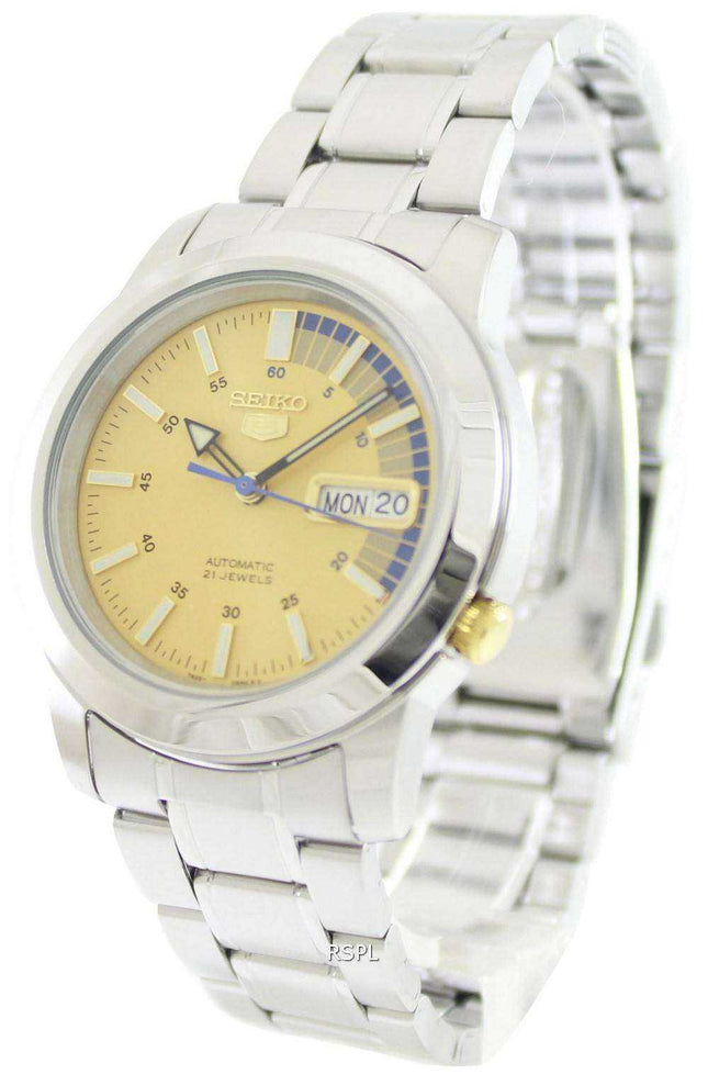 Orologio da uomo automatico Seiko 5 con 21 rubini SNKK29K1 SNKK29K