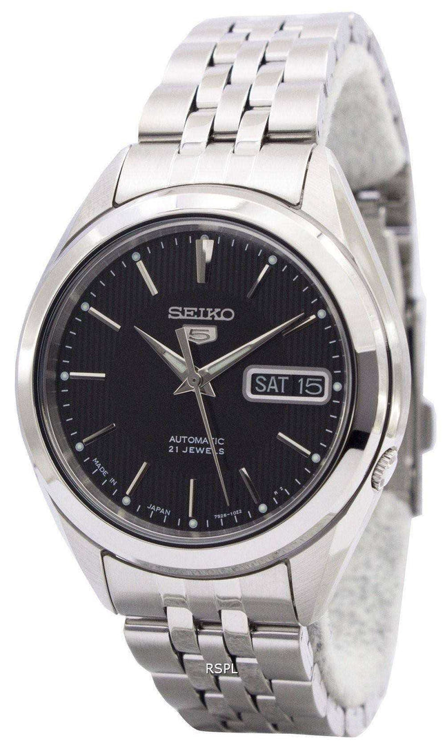 Orologio da uomo Seiko 5 automatico 21 gioielli realizzato in Giappone SNKL23 SNKL23J1 SNKL23J