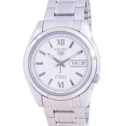 Orologio da uomo automatico Seiko 5 con quadrante argento SNKL51 SNKL51K1 SNKL51K