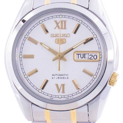 Orologio da uomo automatico Seiko 5 con quadrante bianco SNKL57 SNKL57K1 SNKL57K