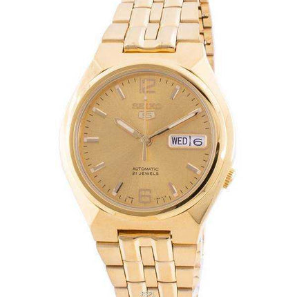 Orologio da uomo automatico Seiko 5 con quadrante tono oro SNKL64 SNKL64K1 SNKL64K