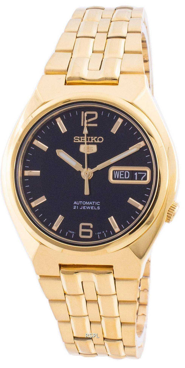 Orologio da uomo automatico Seiko 5 con quadrante nero SNKL66 SNKL66K1 SNKL66K