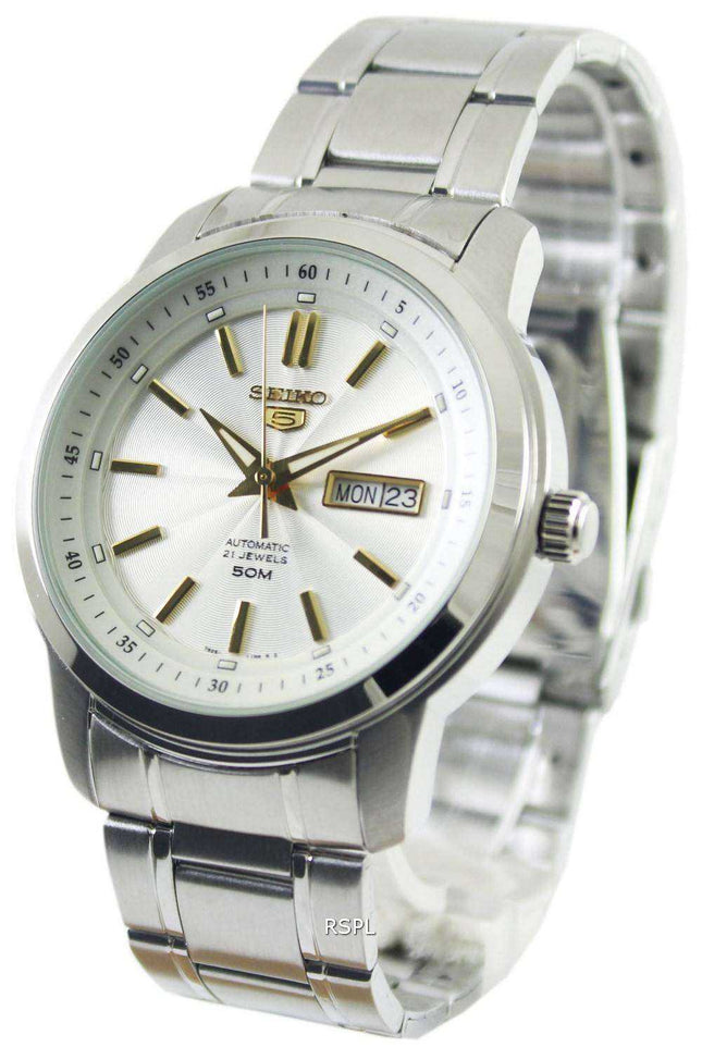 Orologio da uomo automatico Seiko 5 con 21 rubini SNKM85K1 SNKM85K