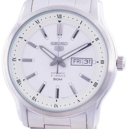 Orologio da uomo automatico Seiko 5 con quadrante bianco SNKP09 SNKP09K1 SNKP09K