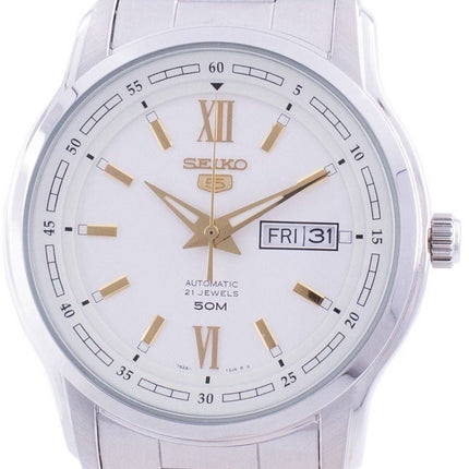 Orologio da uomo Seiko 5 automatico con quadrante bianco SNKP15 SNKP15K1 SNKP15K ricondizionato