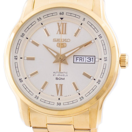 Orologio da uomo automatico Seiko 5 con quadrante tono oro SNKP20 SNKP20K1 SNKP20K