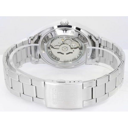 Orologio da uomo Seiko 5 ricondizionato in acciaio inossidabile con quadrante arabo nero automatico SNKP21 SNKP21J1 SNKP21J