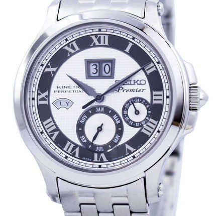 Orologio da uomo Seiko Premier Kinetic Perpetual SNP047 SNP047P1 SNP047P