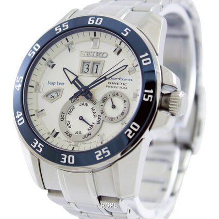 Orologio da uomo Seiko Sportura Kinetic Perpetual SNP085 SNP085P1 SNP085P