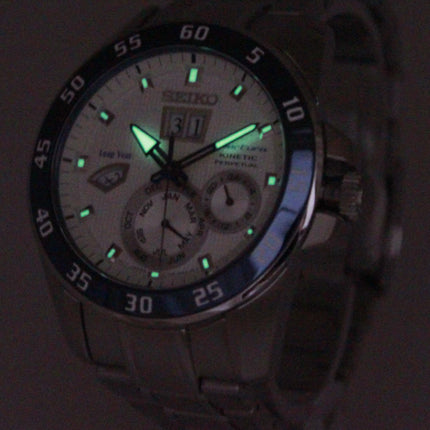 Orologio da uomo Seiko Sportura Kinetic Perpetual SNP085 SNP085P1 SNP085P