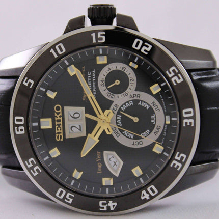 Orologio da uomo Seiko Sportura Kinetic Perpetual SNP089 SNP089P1 SNP089P ricondizionato