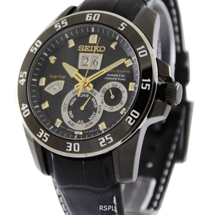 Orologio da uomo Seiko Sportura Kinetic Perpetual SNP089 SNP089P1 SNP089P ricondizionato