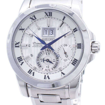 Orologio da uomo Seiko Premier Kinetic Perpetual SNP091 SNP091P1 SNP091P